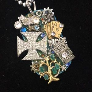 🔹Necklace - hand made dog tag style